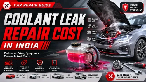 Coolant Leak Repair Cost in India: Part Wise Price and common scams to avoid